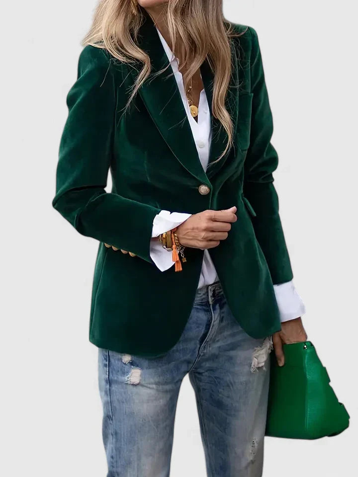 Valentina | Velvet Tailored Blazer