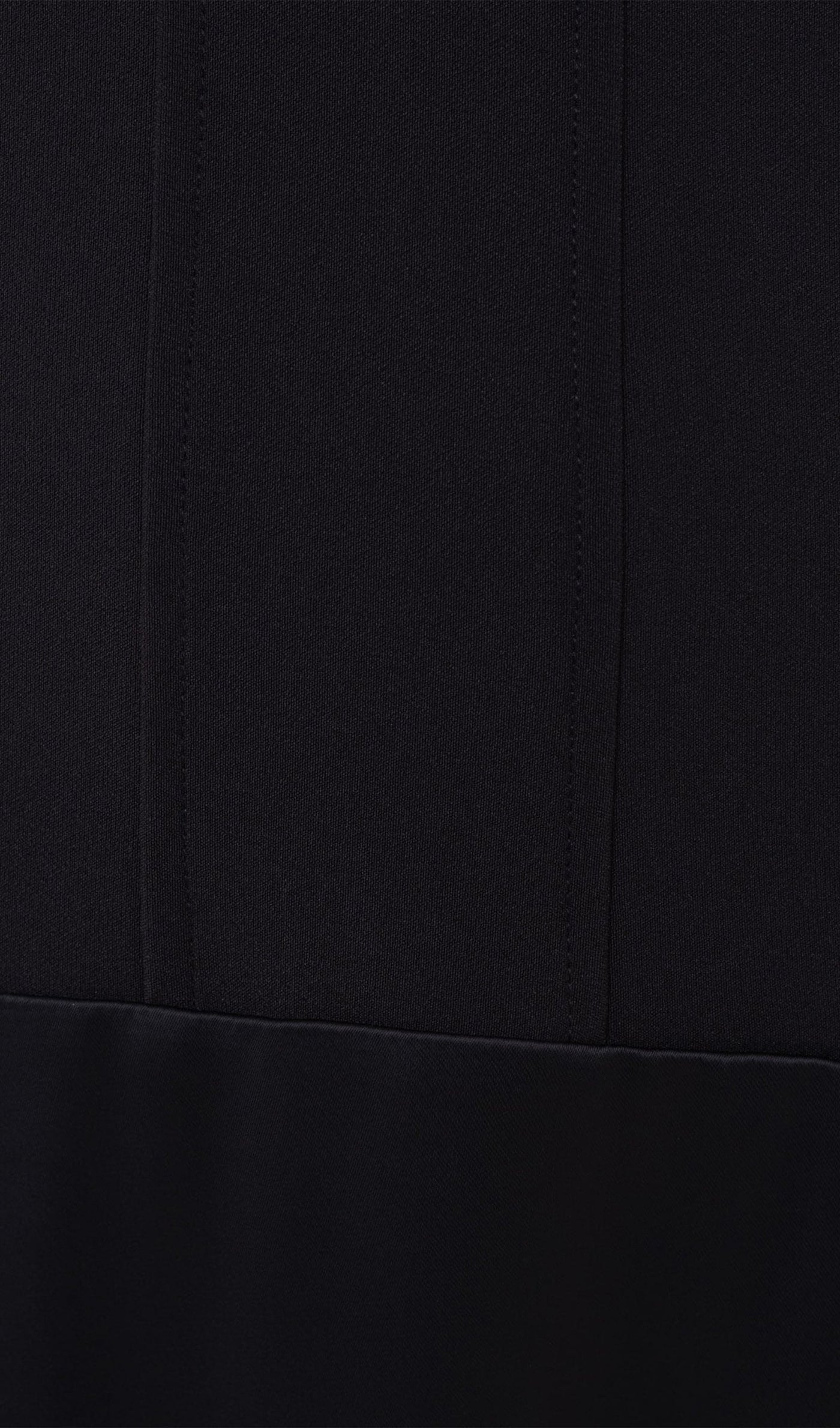 Elodie | Luxe Long Sleeve Satin-Panel Evening Dress