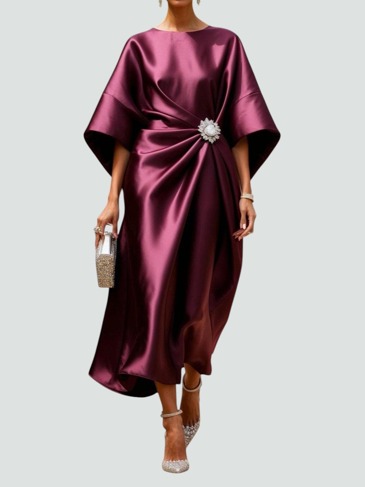 Isabella | Elegant Satin Evening Gown