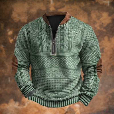 Calder | Nordic Knit-Style Quarter-Zip Pullover