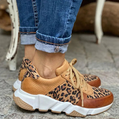 Zara | Wild Print Chunky Sole Sneakers