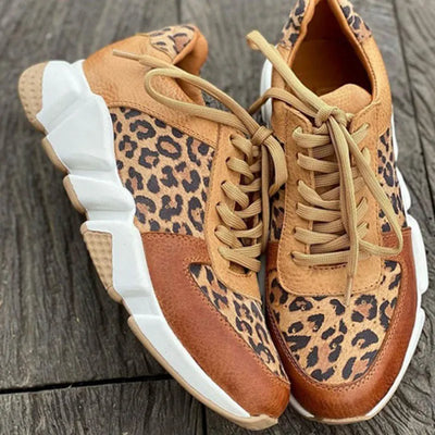 Zara | Wild Print Chunky Sole Sneakers