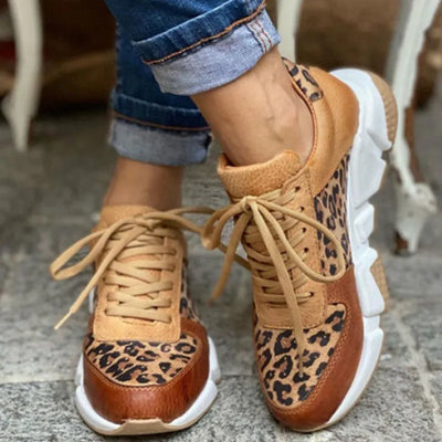 Zara | Wild Print Chunky Sole Sneakers