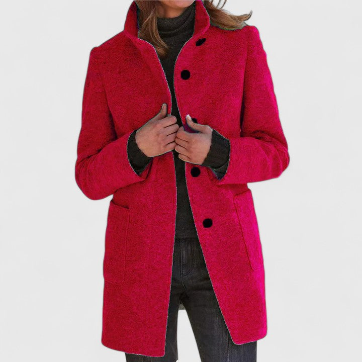 Isabelle | Elegant Wool-Blend Winter Coat