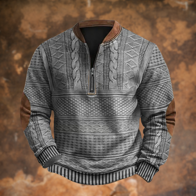 Calder | Nordic Knit-Style Quarter-Zip Pullover