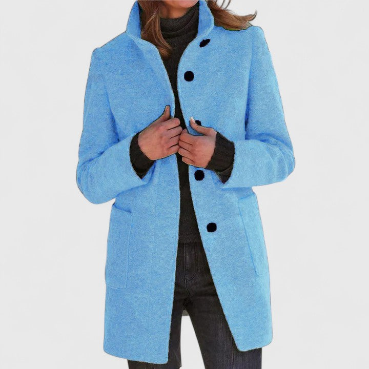 Isabelle | Elegant Wool-Blend Winter Coat