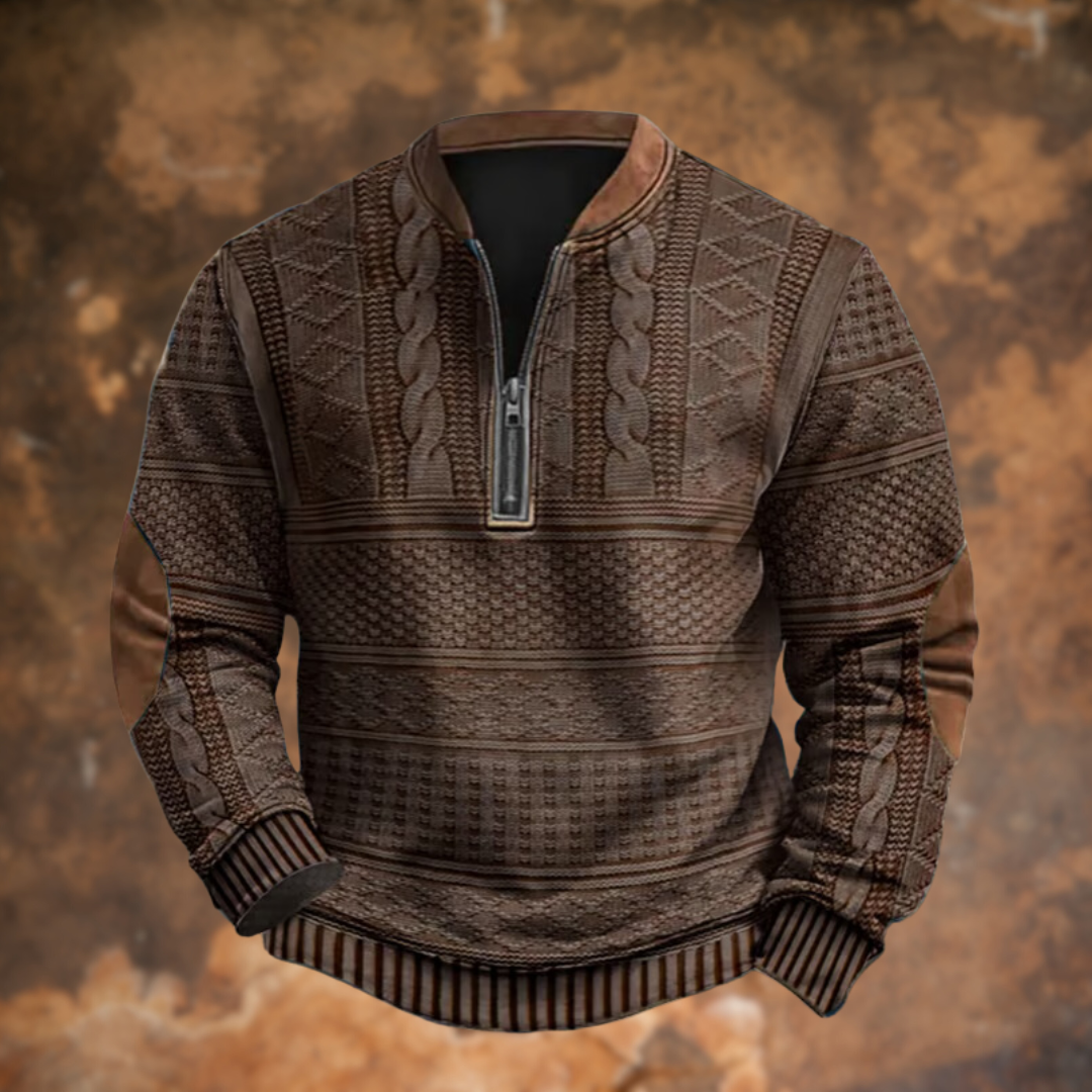 Calder | Nordic Knit-Style Quarter-Zip Pullover