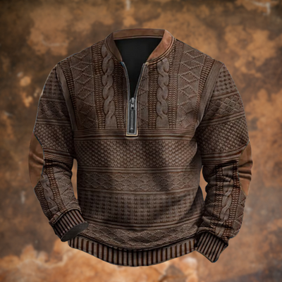 Calder | Nordic Knit-Style Quarter-Zip Pullover