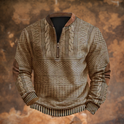 Calder | Nordic Knit-Style Quarter-Zip Pullover