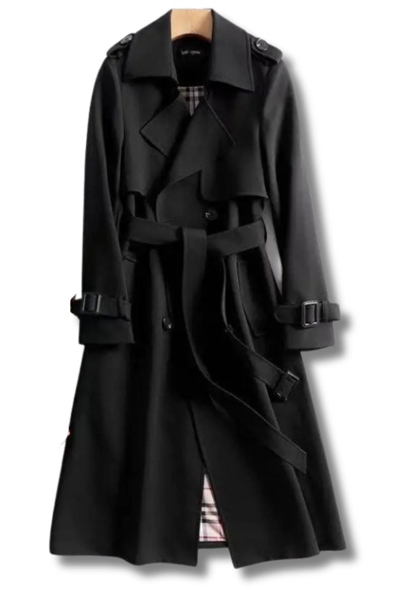 Charlotte | Classic Double-Breasted Belted Trench Coat