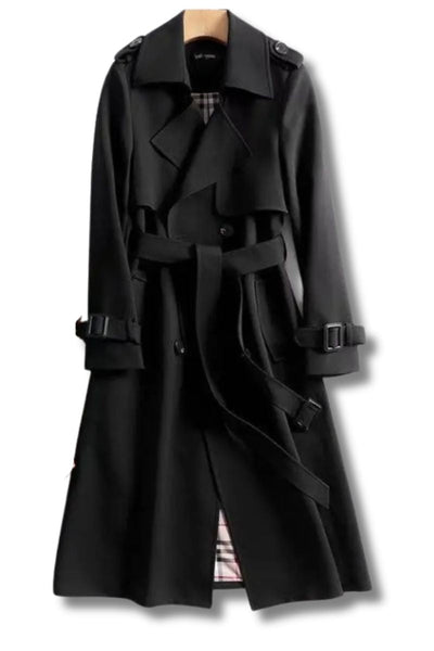 Charlotte | Classic Double-Breasted Belted Trench Coat