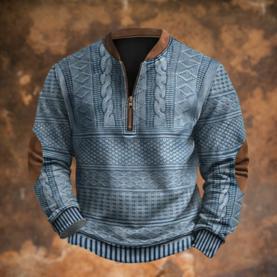 Calder | Nordic Knit-Style Quarter-Zip Pullover