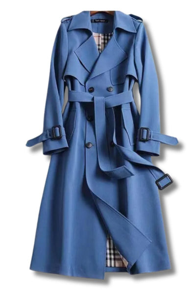 Charlotte | Classic Double-Breasted Belted Trench Coat