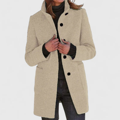 Isabelle | Elegant Wool-Blend Winter Coat
