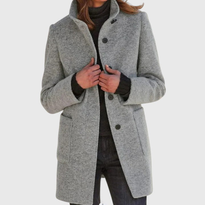 Isabelle | Elegant Wool-Blend Winter Coat