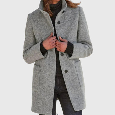 Isabelle | Elegant Wool-Blend Winter Coat