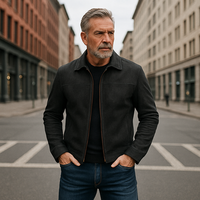 Grayson | Premium Suede-Look Classic Jacket