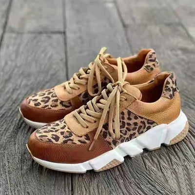 Zara | Wild Print Chunky Sole Sneakers