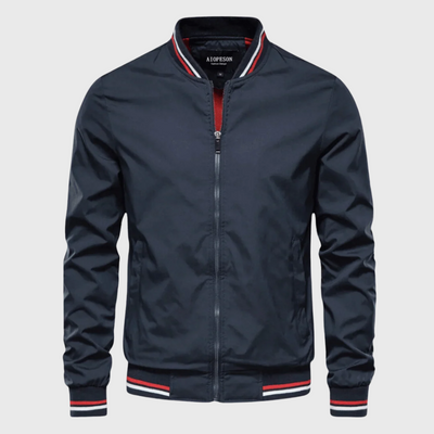 Carter | Lightweight Varsity-Trim Bomber Jacket
