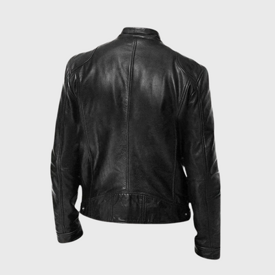 Jaxon | Classic Slim-Fit Leather Biker Jacket