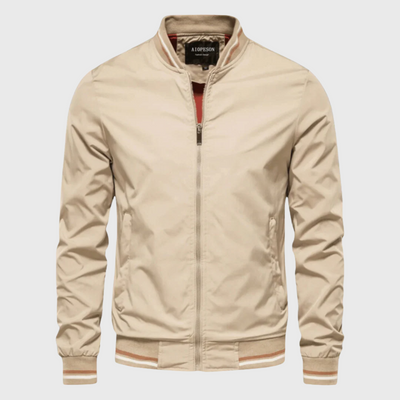 Carter | Lightweight Varsity-Trim Bomber Jacket