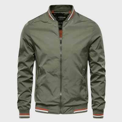 Carter | Lightweight Varsity-Trim Bomber Jacket