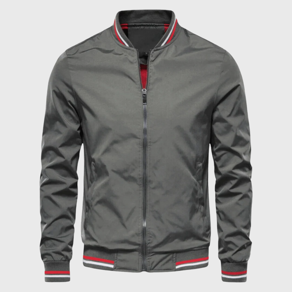 Carter | Lightweight Varsity-Trim Bomber Jacket