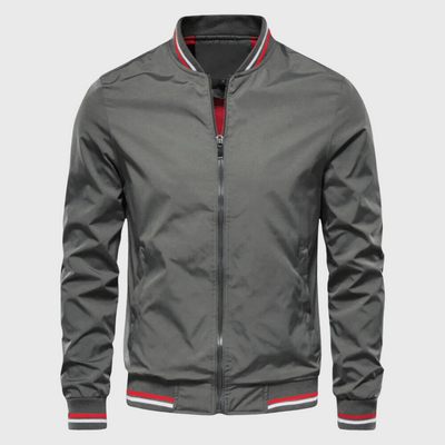 Carter | Lightweight Varsity-Trim Bomber Jacket