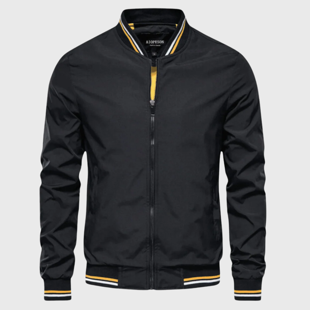 Carter | Lightweight Varsity-Trim Bomber Jacket