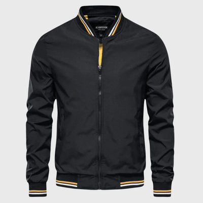 Carter | Lightweight Varsity-Trim Bomber Jacket
