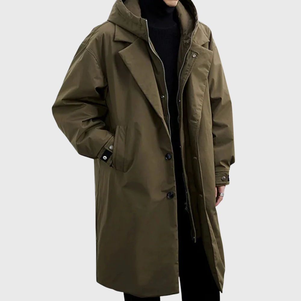 Noah | Oversized Hooded Urban Trench Coat