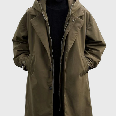 Noah | Oversized Hooded Urban Trench Coat