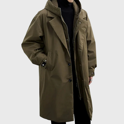 Noah | Oversized Hooded Urban Trench Coat