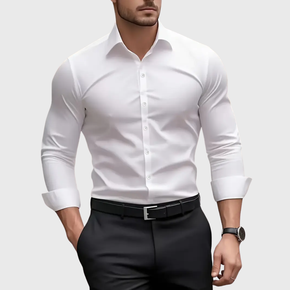 Ethan | Tailored Stretch-Fit Dress Shirt