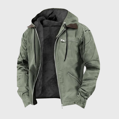 Mason | Fleece-Lined Utility Hooded Jacket