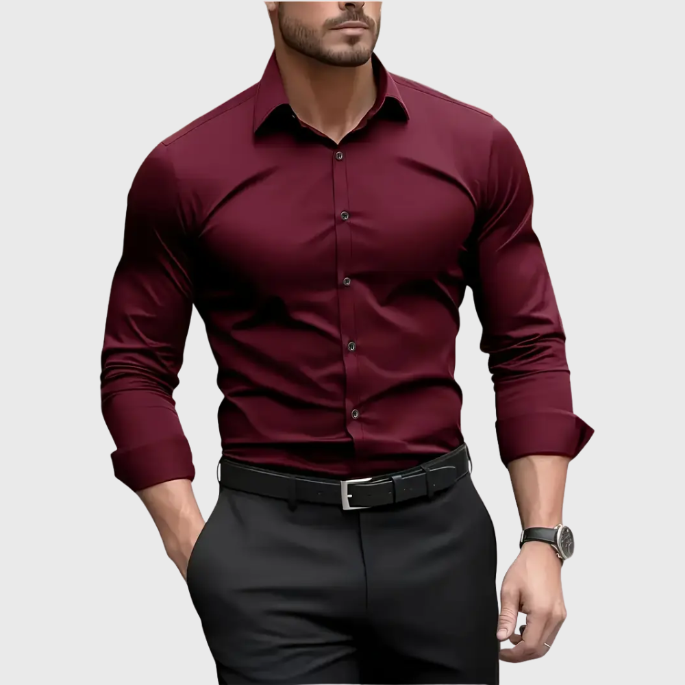 Ethan | Tailored Stretch-Fit Dress Shirt