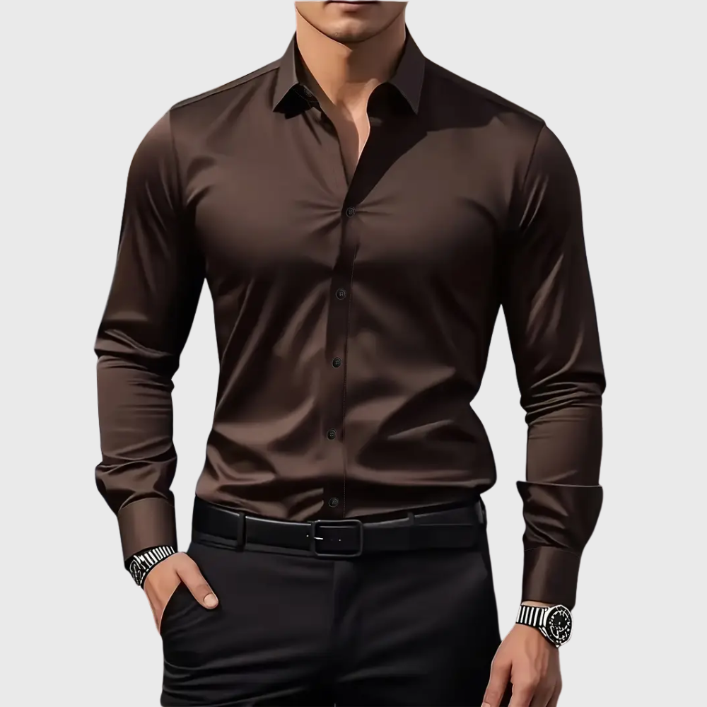 Ethan | Tailored Stretch-Fit Dress Shirt