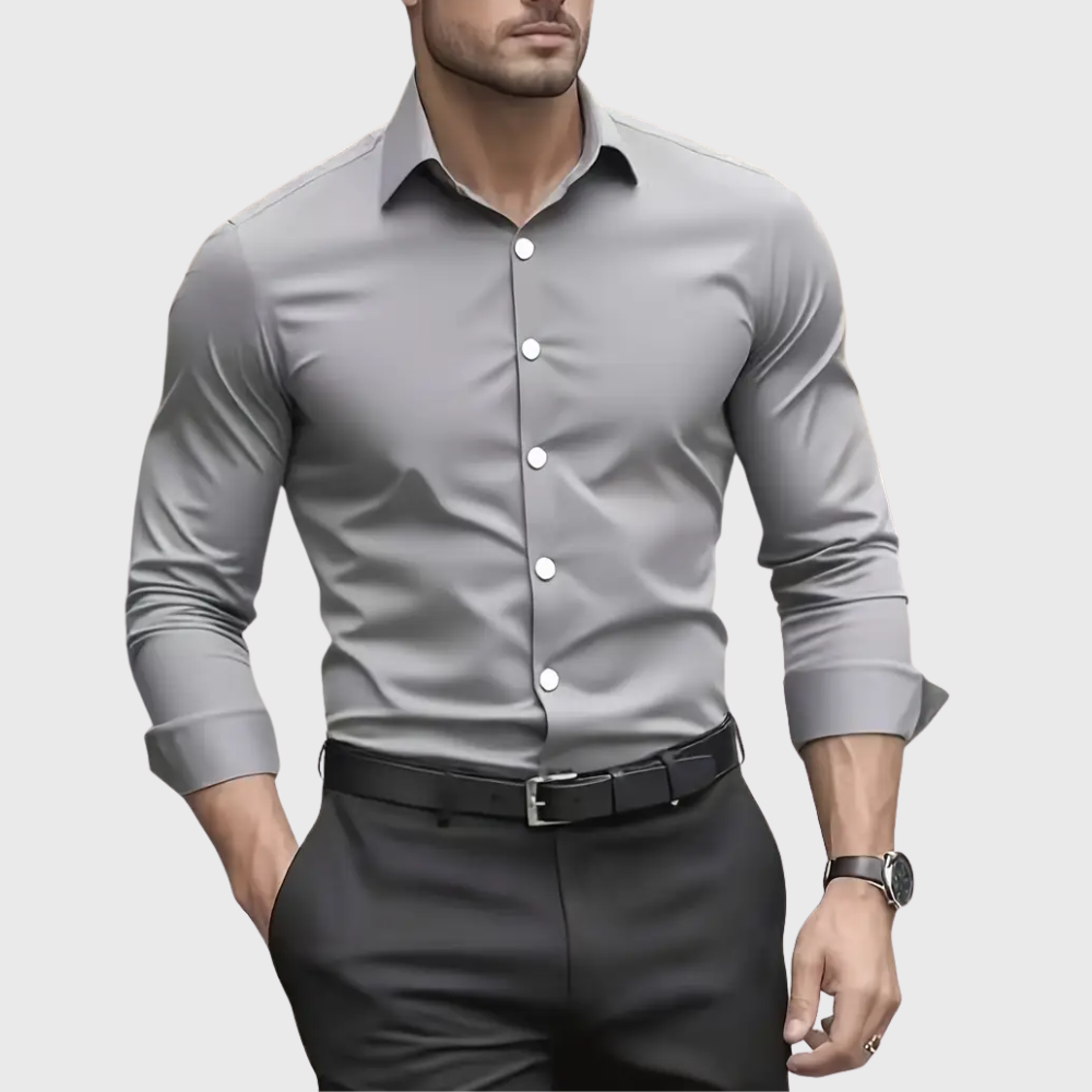 Ethan | Tailored Stretch-Fit Dress Shirt