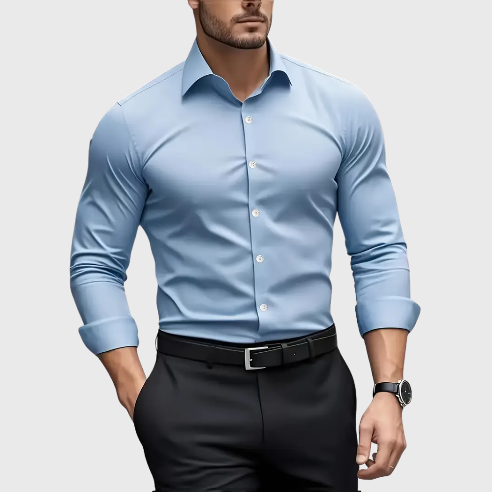 Ethan | Tailored Stretch-Fit Dress Shirt