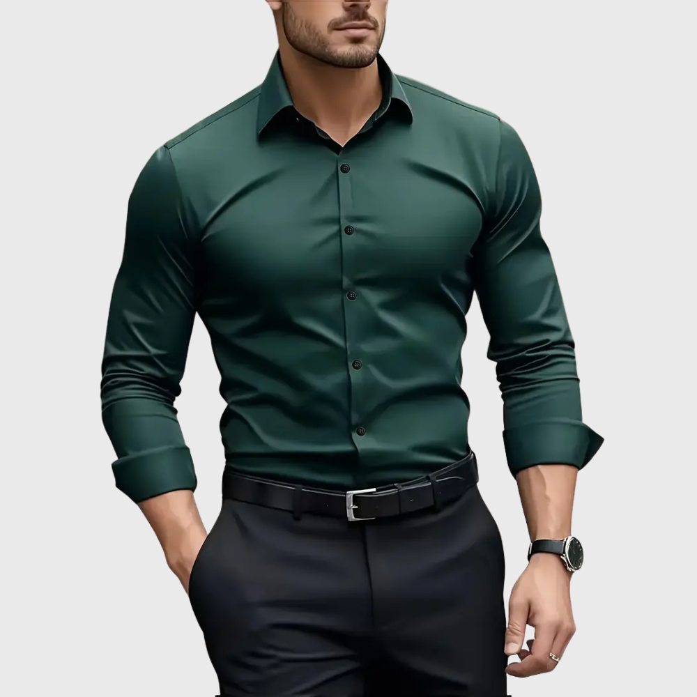Ethan | Tailored Stretch-Fit Dress Shirt