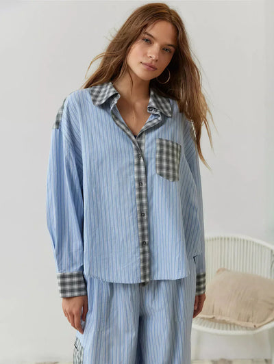 Freya | Relaxed Mixed-Print Lounge Set