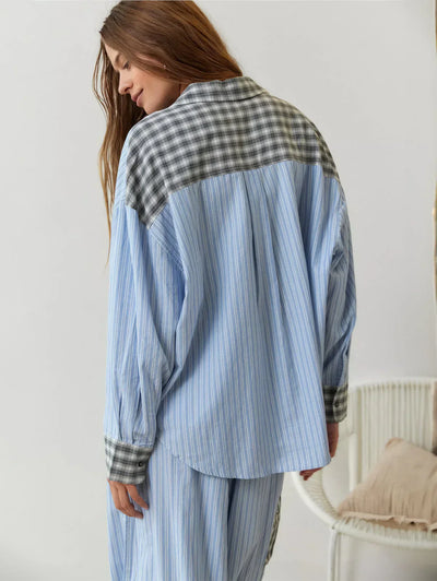 Freya | Relaxed Mixed-Print Lounge Set