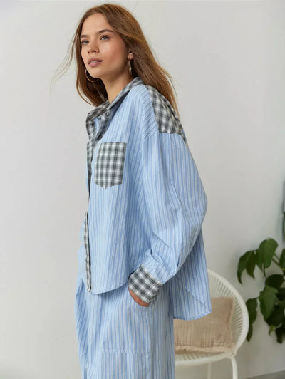 Freya | Relaxed Mixed-Print Lounge Set