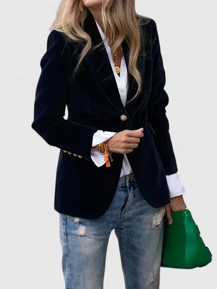 Valentina | Velvet Tailored Blazer
