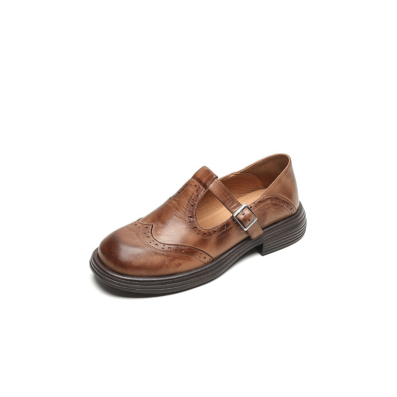 Clara | Vintage Leather Mary Jane Shoes