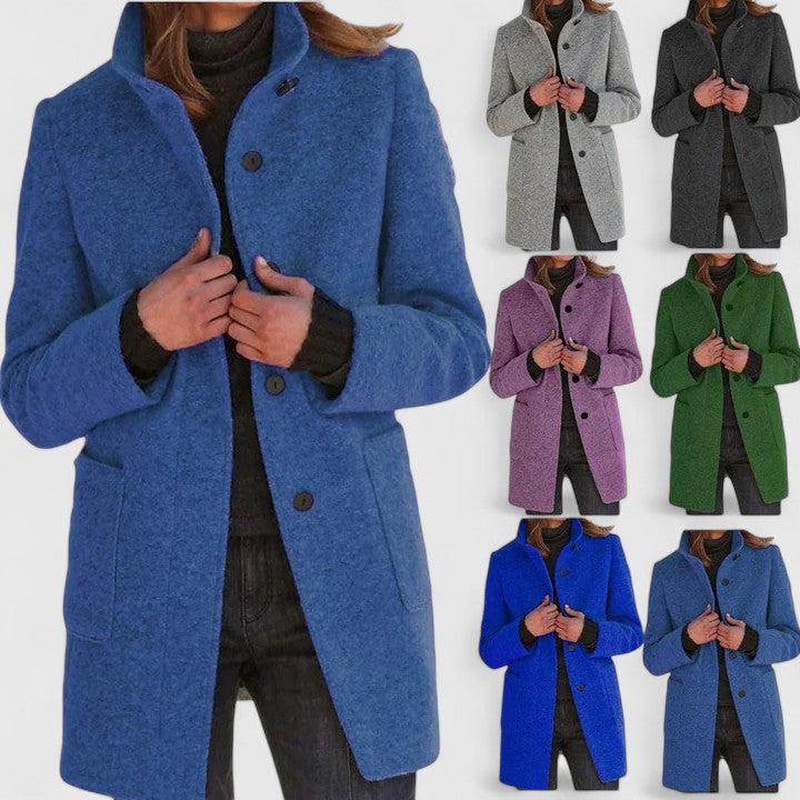 Isabelle | Elegant Wool-Blend Winter Coat