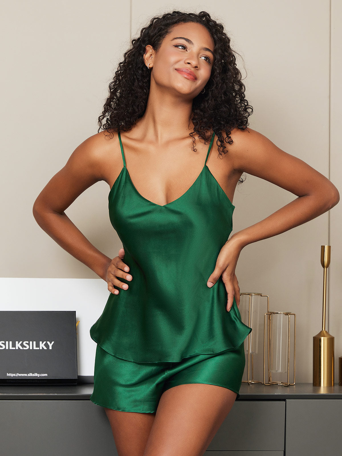 Sophie | Satin Camisole & Shorts Sleep Set