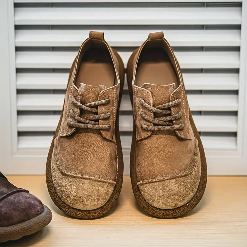Elliot | Rustic Suede Casual Lace-Up Shoes