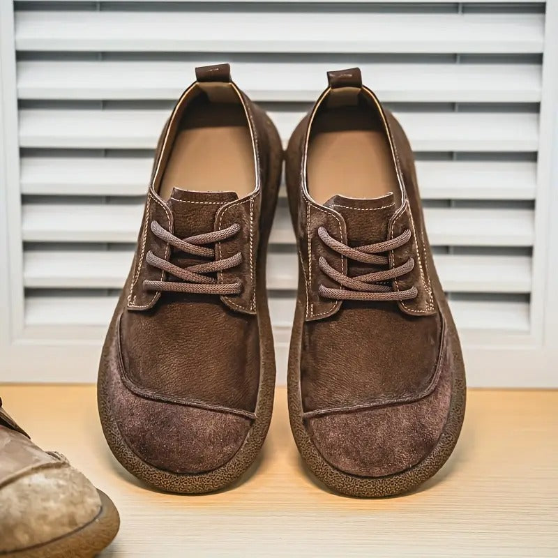 Elliot | Rustic Suede Casual Lace-Up Shoes