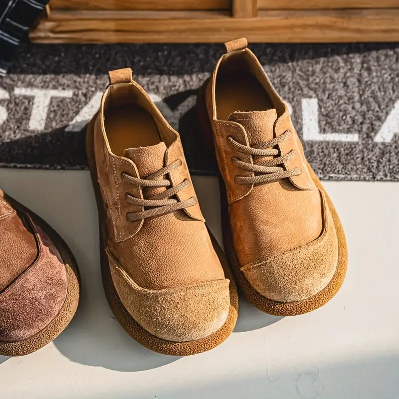 Elliot | Rustic Suede Casual Lace-Up Shoes